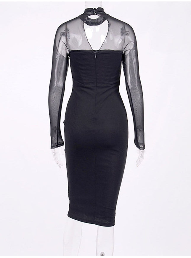 Noelle Hollow Out Bodycon Midi Dress - Fashion Pov
