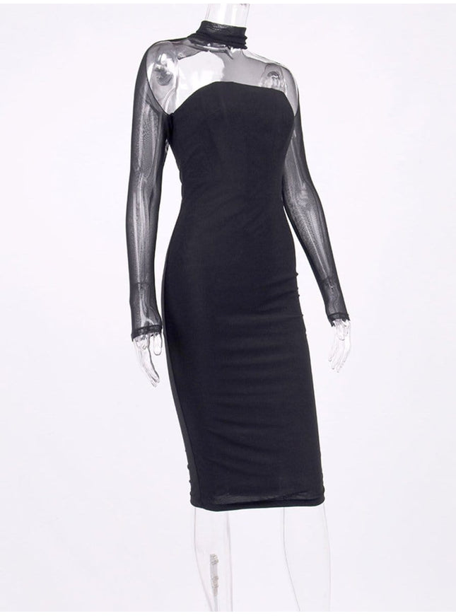 Noelle Hollow Out Bodycon Midi Dress - Fashion Pov