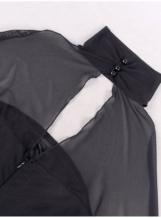 Noelle Hollow Out Bodycon Midi Dress - Fashion Pov