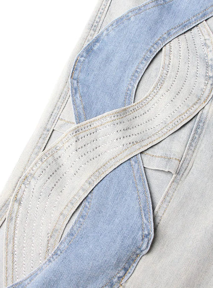 Odette Hollow Out Denim Pant - Fashion Pov