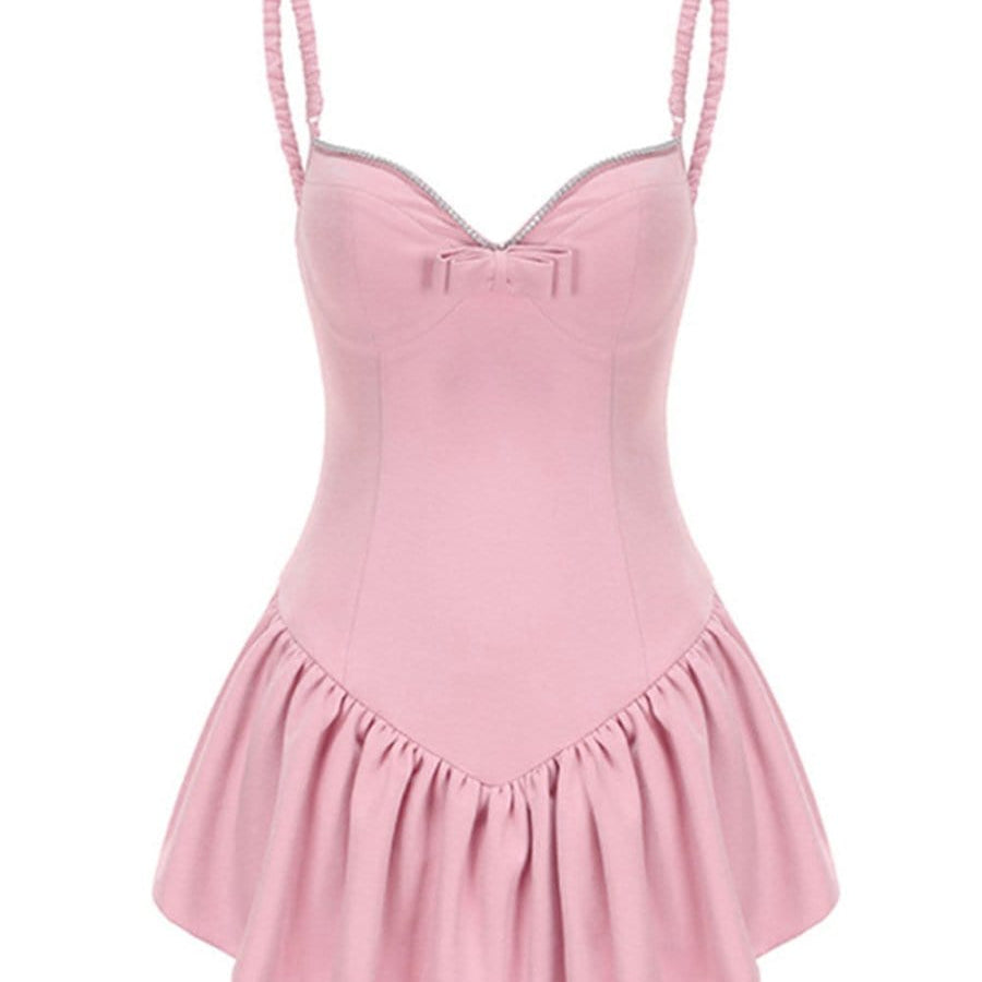 Olivia Sleeveless Playsuit Mini Dress - Fashion Pov