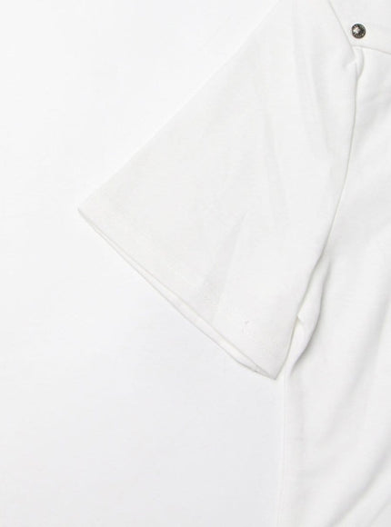Paige Cut Out Short T Shirt - Fashion Pov