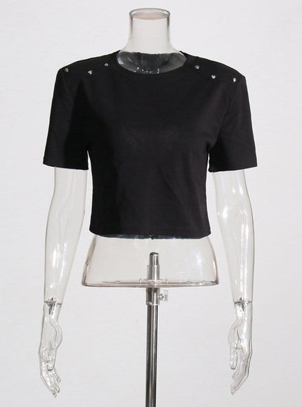 Paige Cut Out Short T Shirt - Fashion Pov