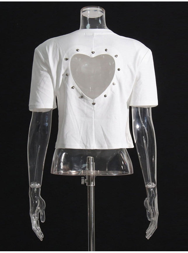 Paige Cut Out Short T Shirt - Fashion Pov
