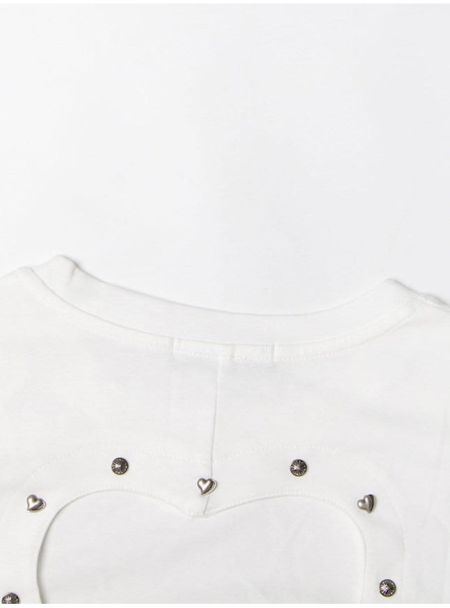 Paige Cut Out Short T Shirt - Fashion Pov