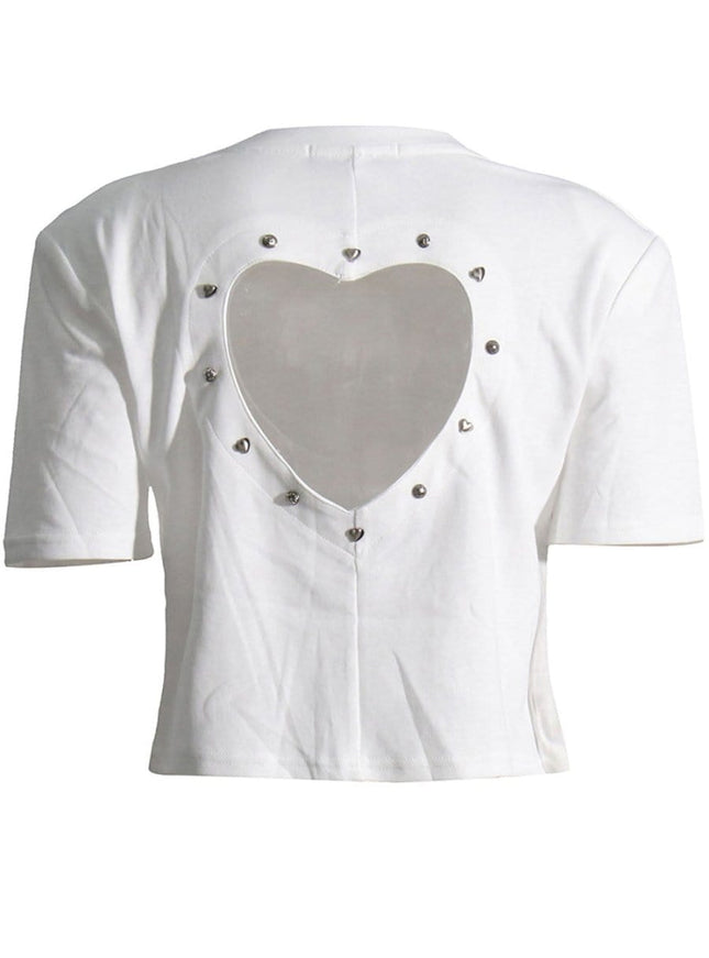 Paige Cut Out Short T Shirt - Fashion Pov