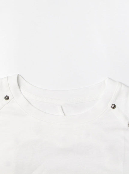 Paige Cut Out Short T Shirt - Fashion Pov