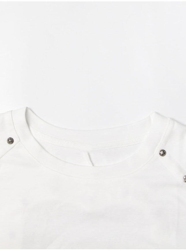 Paige Cut Out Short T Shirt - Fashion Pov