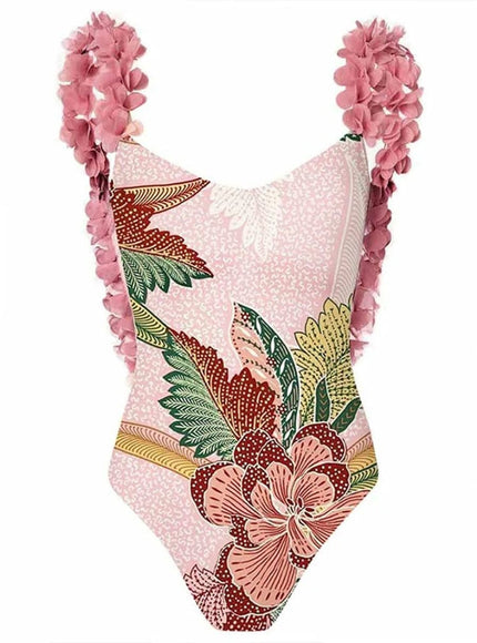 Penelope Floral Ruffle Swimsuit & Skirt Set - Fashion Pov