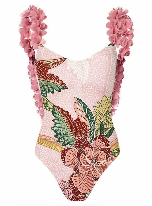 Penelope Floral Ruffle Swimsuit & Skirt Set - Fashion Pov
