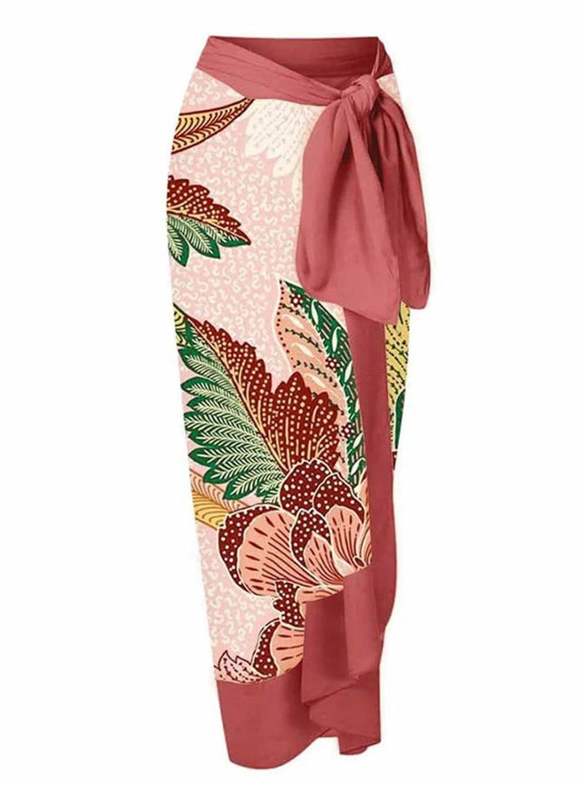 Penelope Floral Ruffle Swimsuit & Skirt Set - Fashion Pov