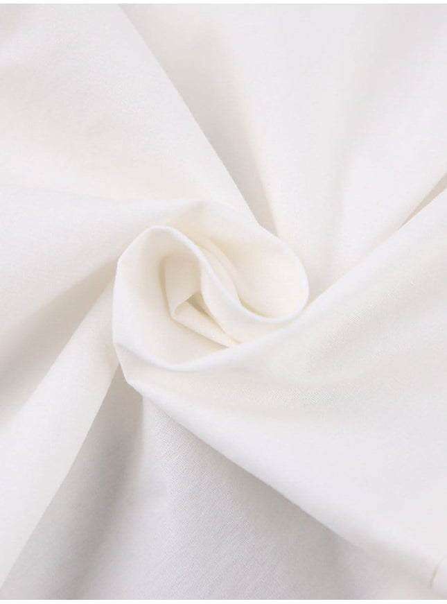 Priscilla Shoulder Pads Buttons Top - Fashion Pov