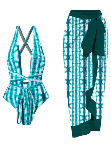 Quincy Ruffle Swimsuit & Skirt Set - Fashion Pov