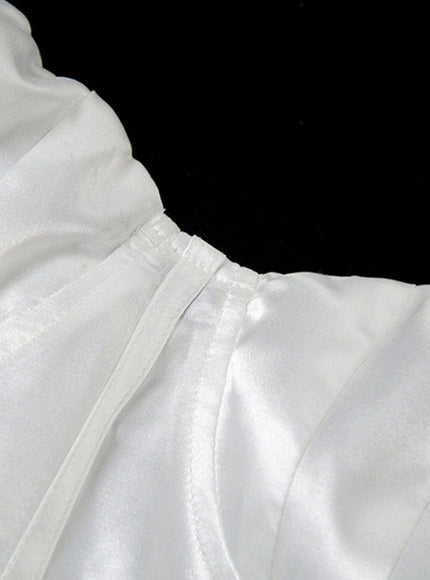 Quinn Mini Dress In White - Fashion Pov