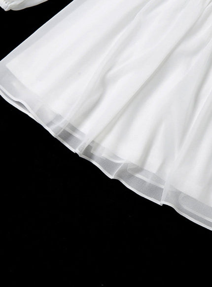Quinn Mini Dress In White - Fashion Pov