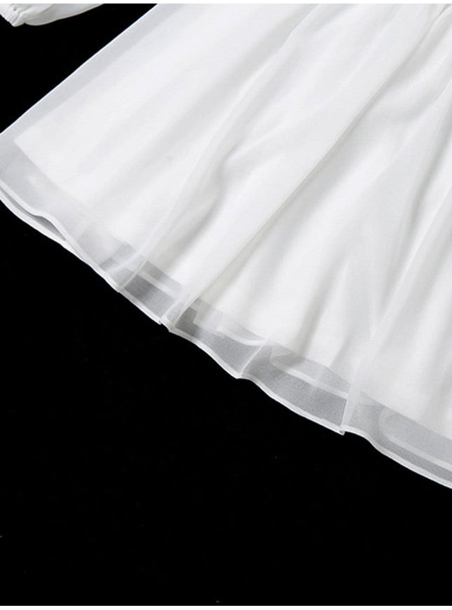 Quinn Mini Dress In White - Fashion Pov