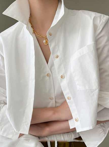 Reece Lapel Long Sleeve Top - Fashion Pov