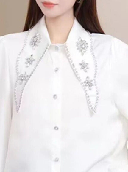 Reina Diamond Single Breasted Shirt - Fashion Pov
