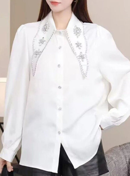 Reina Diamond Single Breasted Shirt - Fashion Pov
