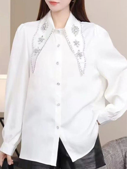 Reina Diamond Single Breasted Shirt - Fashion Pov