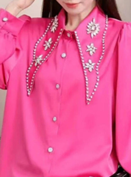 Reina Diamond Single Breasted Shirt - Fashion Pov