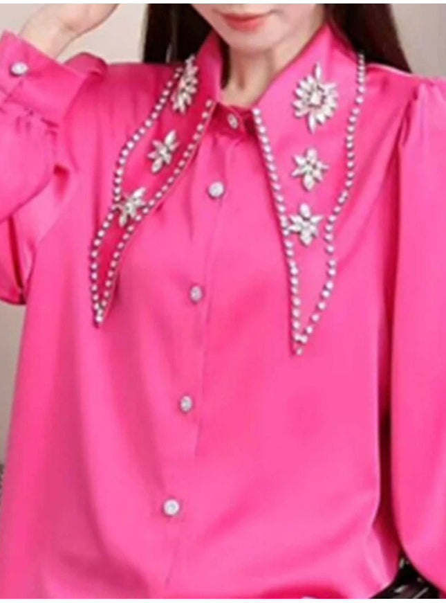 Reina Diamond Single Breasted Shirt - Fashion Pov
