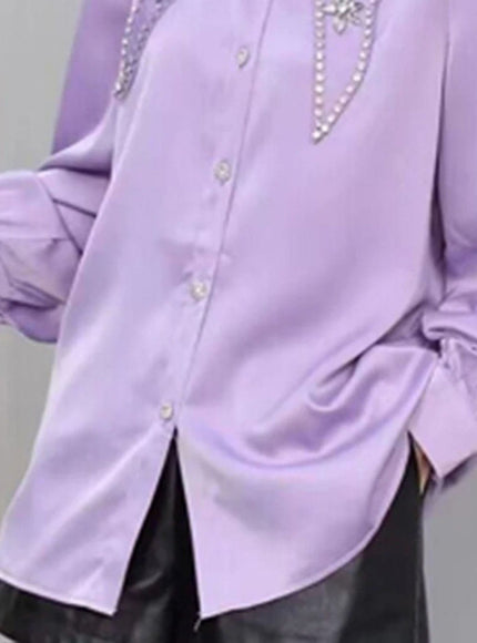 Reina Diamond Single Breasted Shirt - Fashion Pov