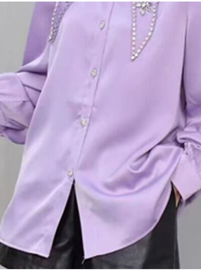 Reina Diamond Single Breasted Shirt - Fashion Pov