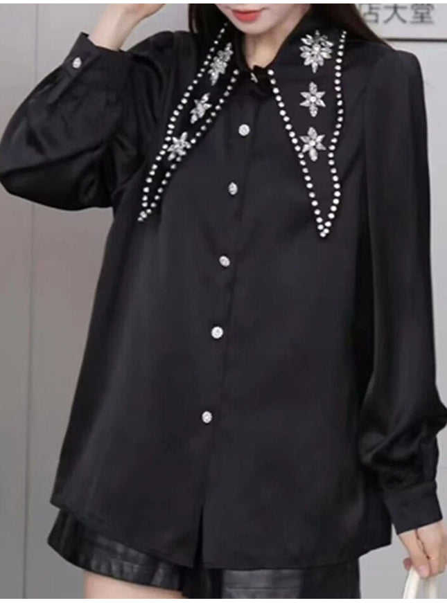 Reina Diamond Single Breasted Shirt - Fashion Pov