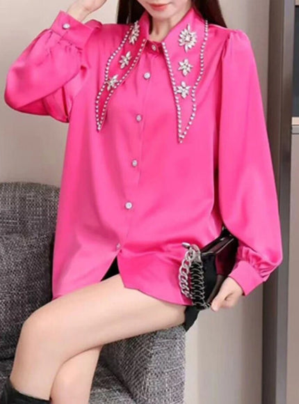 Reina Diamond Single Breasted Shirt - Fashion Pov