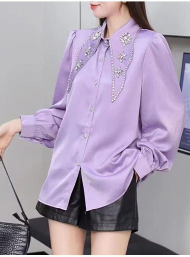 Reina Diamond Single Breasted Shirt - Fashion Pov