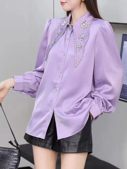 Reina Diamond Single Breasted Shirt - Fashion Pov