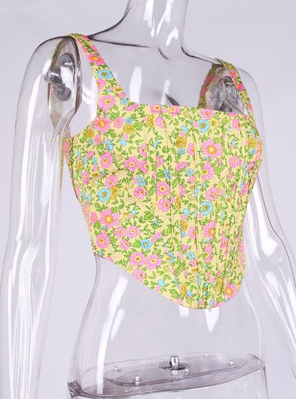 Remy Floral Corset Top - Fashion Pov