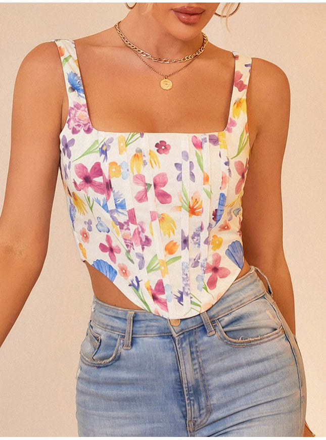 Remy Floral Corset Top - Fashion Pov
