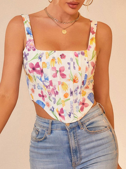 Remy Floral Corset Top - Fashion Pov