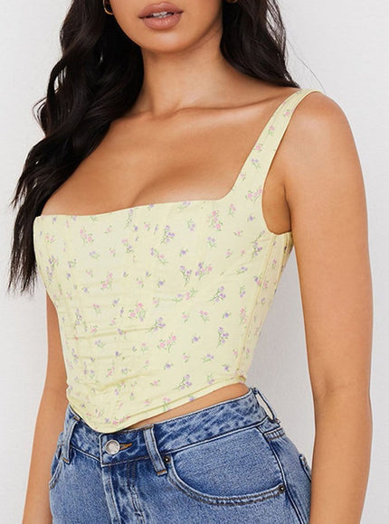 Remy Floral Corset Top - Fashion Pov