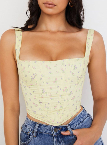 Remy Floral Corset Top - Fashion Pov