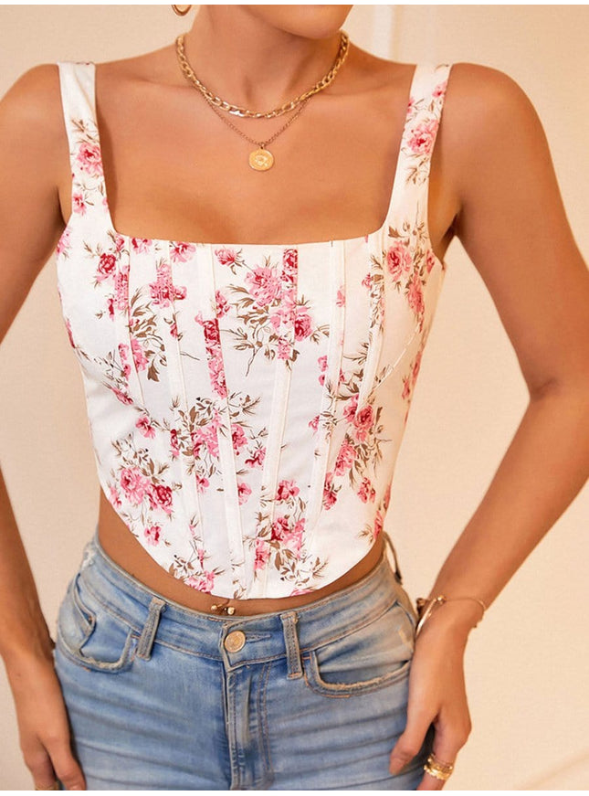 Remy Floral Corset Top - Fashion Pov