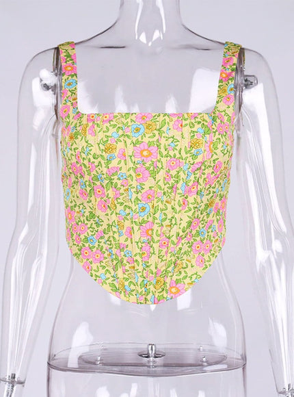 Remy Floral Corset Top - Fashion Pov