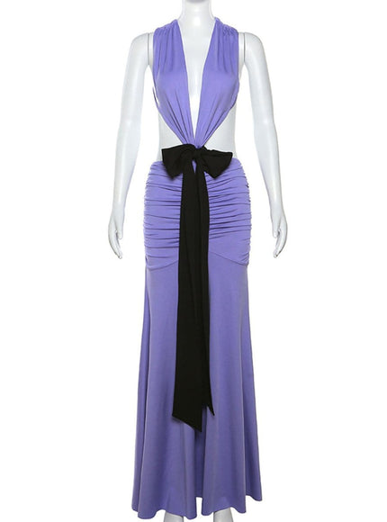 Reyna Backless Bodycon Maxi Dress - Fashion Pov