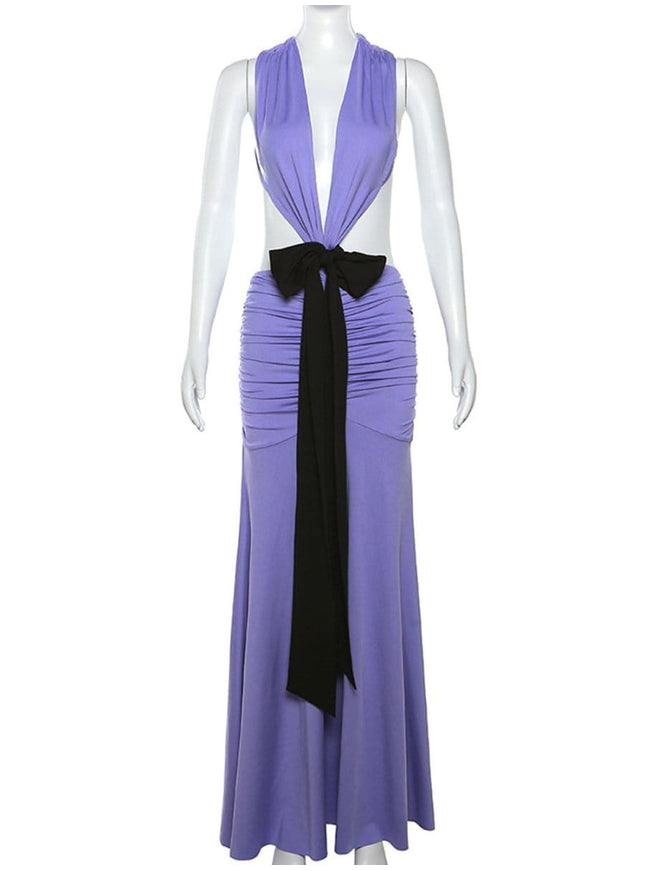 Reyna Backless Bodycon Maxi Dress - Fashion Pov