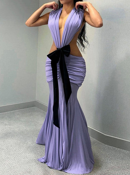 Reyna Backless Bodycon Maxi Dress - Fashion Pov