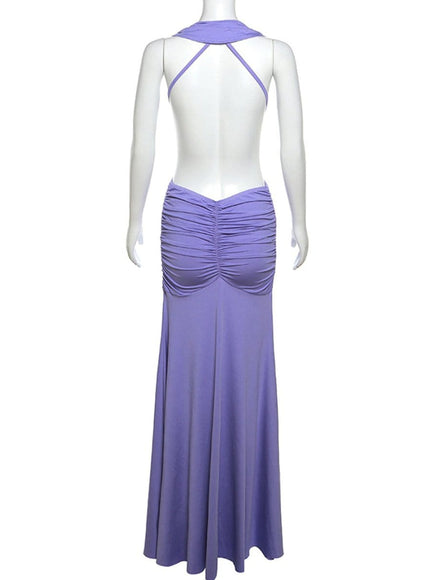 Reyna Backless Bodycon Maxi Dress - Fashion Pov