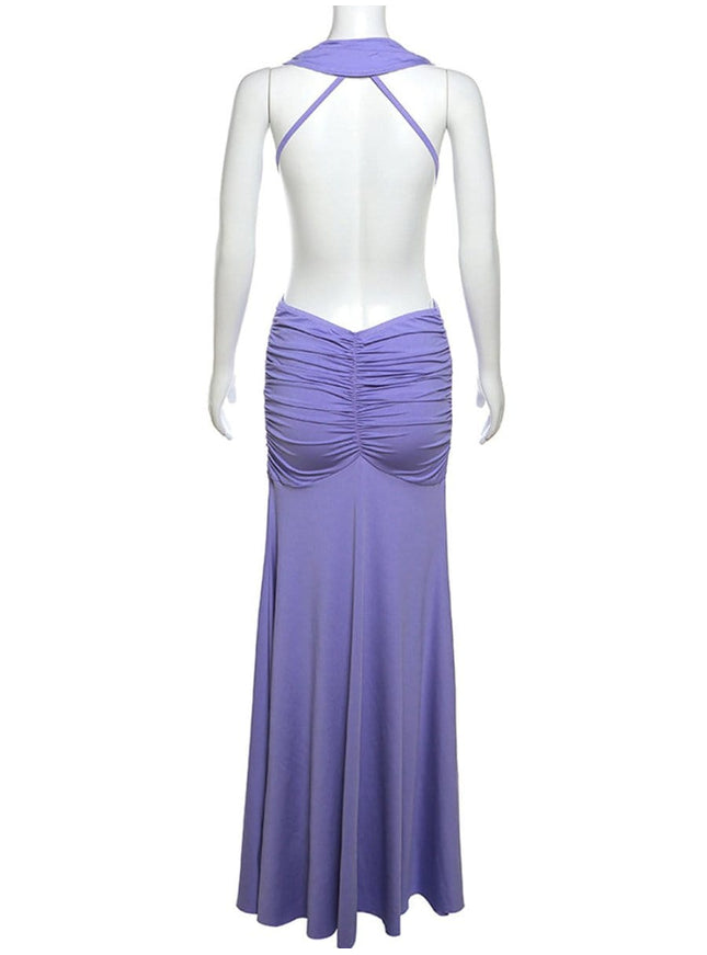 Reyna Backless Bodycon Maxi Dress - Fashion Pov