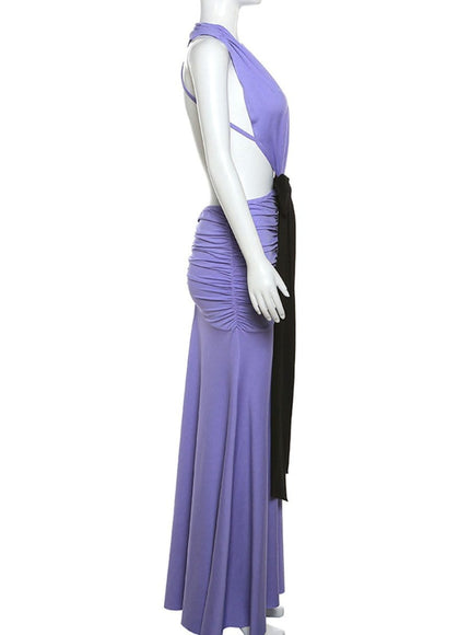 Reyna Backless Bodycon Maxi Dress - Fashion Pov