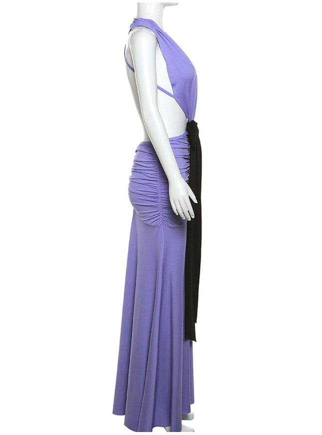 Reyna Backless Bodycon Maxi Dress - Fashion Pov