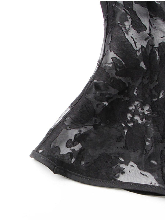 Rian Single Breasted Round Neck Top - Fashion Pov
