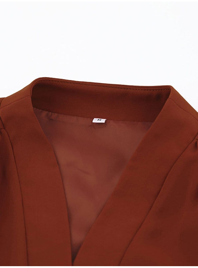 Rio V Neck Lantern Sleeve Top - Fashion Pov
