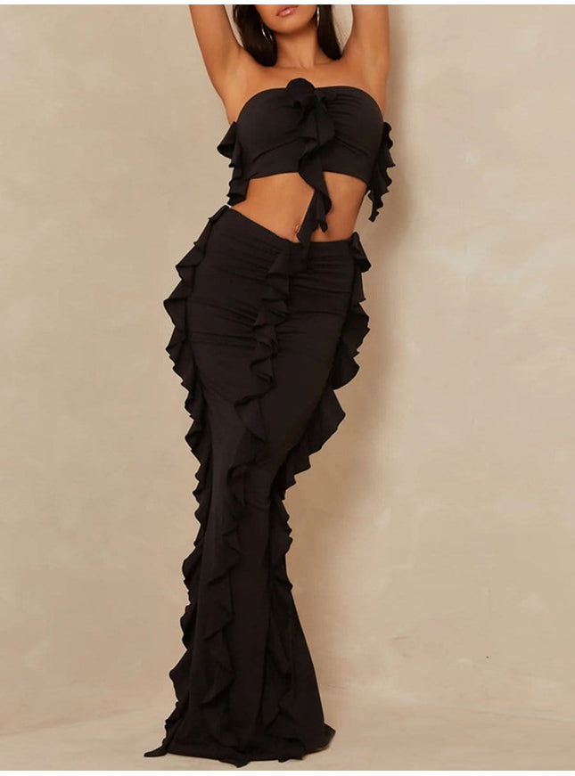 Rowan Top & Bodycon Knit Maxi Skirt - Fashion Pov