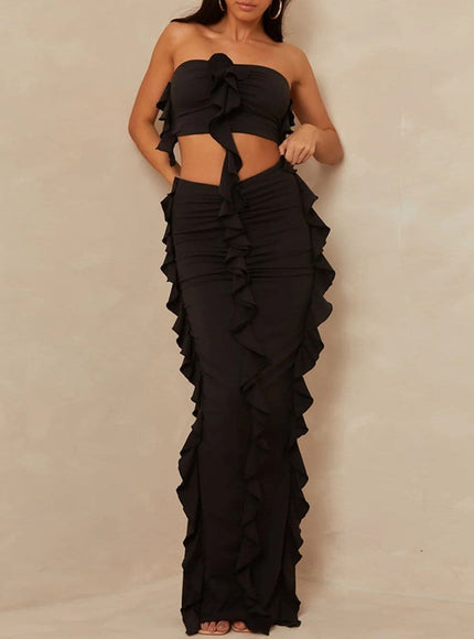Rowan Top & Bodycon Knit Maxi Skirt - Fashion Pov